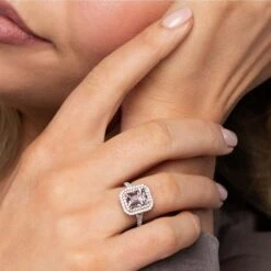 Chisholm Hunter 18ct White Gold Cushion Cut 2.36ct Morganite And 0.48ct Diamond Cluster Ring 12 Chisholm Hunter 18ct White Gold Cushion Cut 2.36ct Morganite And 0.48ct Diamond Cluster Ring -Chisholm Hunter 13 116 01 0029 om 1 1