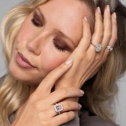 Chisholm Hunter 18ct White Gold Cushion Cut 2.36ct Morganite And 0.48ct Diamond Cluster Ring 15 Chisholm Hunter 18ct White Gold Cushion Cut 2.36ct Morganite And 0.48ct Diamond Cluster Ring -Chisholm Hunter 13 116 01 0029 om c 4