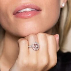 Chisholm Hunter 18ct White Gold Oval Cut 1.53ct Morganite And 0.50ct Diamond Cluster Ring 16 Chisholm Hunter 18ct White Gold Oval Cut 1.53ct Morganite And 0.50ct Diamond Cluster Ring -Chisholm Hunter 13 116 01 0030 om 1 copy