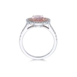 Chisholm Hunter 18ct White Gold Oval Cut 1.53ct Morganite And 0.50ct Diamond Cluster Ring 13 Chisholm Hunter 18ct White Gold Oval Cut 1.53ct Morganite And 0.50ct Diamond Cluster Ring -Chisholm Hunter 13 116 01 0030c