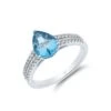 Chisholm Hunter 9ct White Gold Pear Cut Topaz And Brilliant Cut Diamond 2.20ct Solitaire Ring 1 Chisholm Hunter 9ct White Gold Pear Cut Topaz And Brilliant Cut Diamond 2.20ct Solitaire Ring -Chisholm Hunter 13 117 01 0049 b
