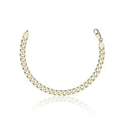 Chisholm Hunter 18ct Yellow Gold Gents 6.10mm Curb Bracelet