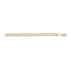 Chisholm Hunter 18ct Yellow Gold Gents 9.65mm Curb Bracelet -Chisholm Hunter 14 153 07 0003 d 1