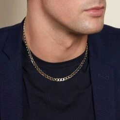 Chisholm Hunter 18ct Yellow Gold Gents 18' 6.10mm Curb Chain Necklace -Chisholm Hunter 14 153 08 0003 ls 2
