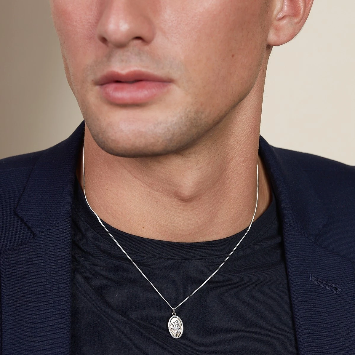 Chisholm Hunter Silver Mini St Christopher Pendant 4 Chisholm Hunter Silver Mini St Christopher Pendant - Image 2