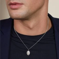 Chisholm Hunter Silver Mini St Christopher Pendant 8 Chisholm Hunter Silver Mini St Christopher Pendant -Chisholm Hunter 14 154 02 0004 ls 2