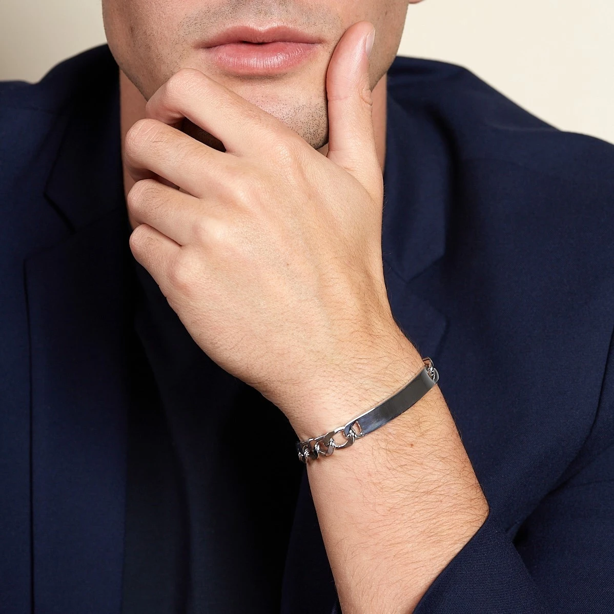 Chisholm Hunter Silver Bar Curb Bracelet 4 Chisholm Hunter Silver Bar Curb Bracelet - Image 2