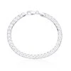 Chisholm Hunter Silver Gents 5.8mm Curb Bracelet -Chisholm Hunter 14 154 03 0008