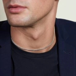 Chisholm Hunter Silver Curb Chain Necklet -Chisholm Hunter 14 154 04 0003 ls 1