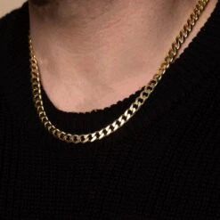 Chisholm Hunter Mens Gold Plated Sterling Silver Curb Chain Necklace -Chisholm Hunter 14 154 04 0005 1