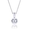 Chisholm Hunter 18ct White Gold Brilliant Cut 0.30ct Diamond Pendant -Chisholm Hunter 15 119 01 0002