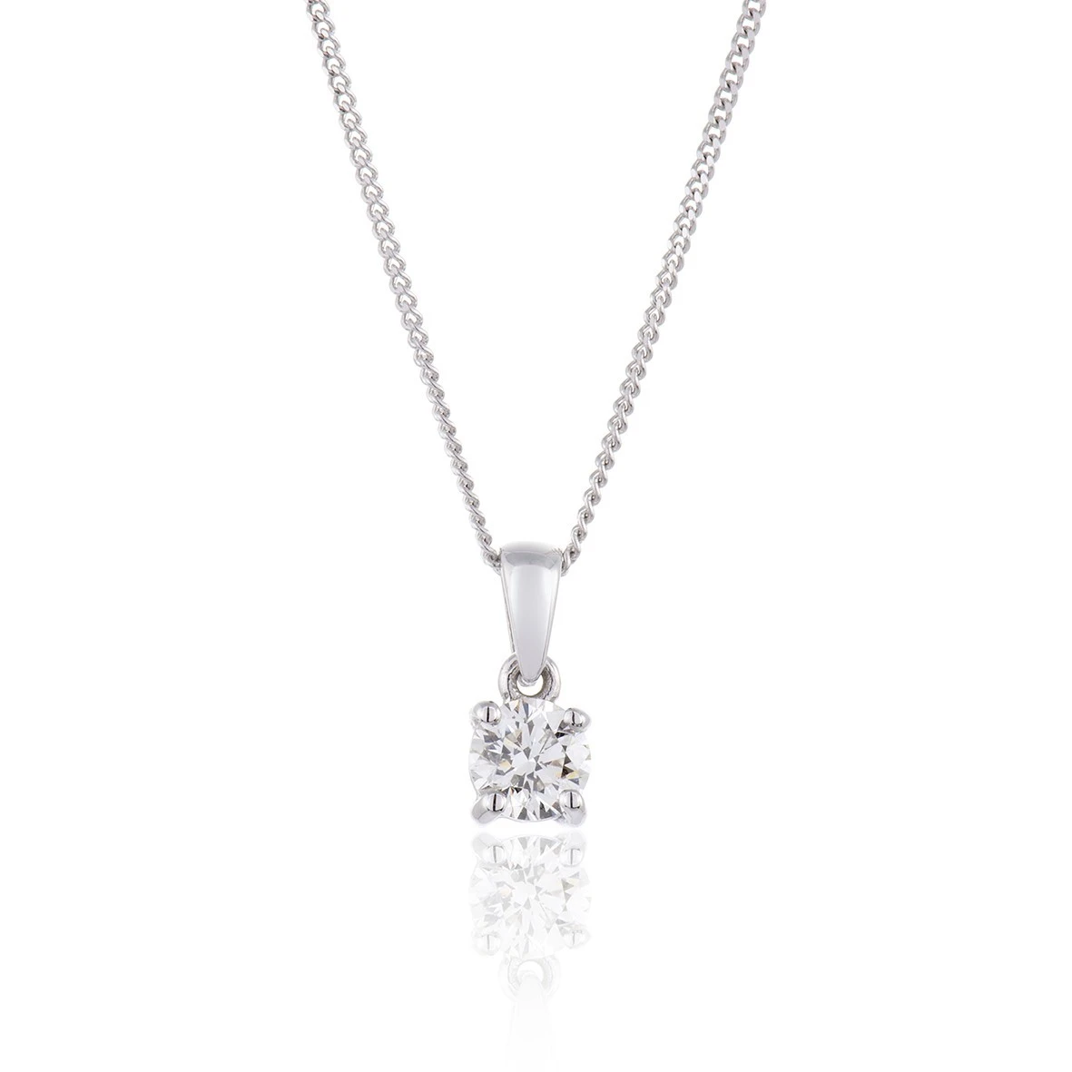 Chisholm Hunter 18ct White Gold Brilliant Cut 0.33ct Diamond Pendant 3 Chisholm Hunter 18ct White Gold Brilliant Cut 0.33ct Diamond Pendant