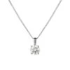 Chisholm Hunter 18ct White Gold Brilliant Cut 1.00ct Diamond Pendant -Chisholm Hunter 15 119 01 0158