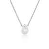 Chisholm Hunter 18ct White Gold 0.30ct Solitaire Pear Diamond Pendant -Chisholm Hunter 15 119 01 0173 p 1