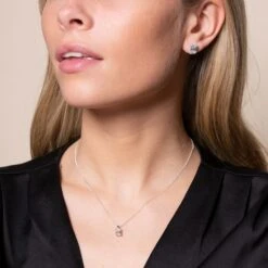 Chisholm Hunter 18ct White Gold Emerald Cut 1.00ct Diamond Solitaire Pendant Necklace 10 Chisholm Hunter 18ct White Gold Emerald Cut 1.00ct Diamond Solitaire Pendant Necklace -Chisholm Hunter 15 119 01 0176 15 126 04 0021 ls