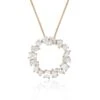 Chisholm Hunter 18ct Yellow Gold Mix Cut 1.63ct Diamond Open Circle Pendant