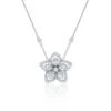 Chisholm Hunter 18ct White Gold Round Brilliant 0.60ct Diamond Flower Pendant -Chisholm Hunter 15 119 02 0232 p 1