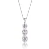 Chisholm Hunter 18ct White Gold Brilliant Cut 0.75ct Diamond Drop Pendant