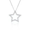 Chisholm Hunter 9ct White Gold Brilliant Cut 0.30ct Diamond Star Pendant -Chisholm Hunter 15 119 05 0108 p 1 2