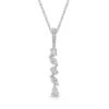 Chisholm Hunter 18ct White Gold Mix Cut 0.44ct Diamond Drop Pendant -Chisholm Hunter 15 119 05 0110 p1