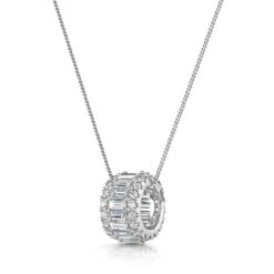 Chisholm Hunter 18ct White Gold Mix Cut 1.20ct Diamond Circle Pendant 12 Chisholm Hunter 18ct White Gold Mix Cut 1.20ct Diamond Circle Pendant -Chisholm Hunter 15 119 05 0112 d1