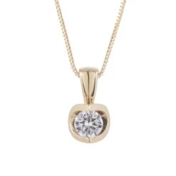 Chisholm Hunter 18ct Yellow Gold Brilliant Cut 0.30ct Diamond Pendant
