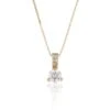 Chisholm Hunter 18ct Yellow Gold 0.75ct Round Brilliant Diamond Solitaire Necklace -Chisholm Hunter 15 119 06 0016