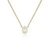 Chisholm Hunter 18ct Yellow Gold 0.14ct Pear Solitaire Diamond Pendant -Chisholm Hunter 15 119 06 0062 p 1
