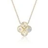 Chisholm Hunter 18ct Yellow Gold 0.21ct Round Brilliant Cluster Flower Style Pendant