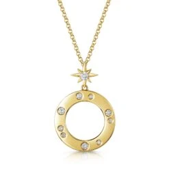Chisholm Hunter 18ct Yellow Gold 0.15ct Brilliant Diamond Pendant