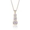 Chisholm Hunter 18ct Yellow Gold Brilliant Cut 0.50ct Diamond Drop Pendant -Chisholm Hunter 15 119 10 0007 1