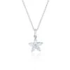 Chisholm Hunter 9ct White Gold Marquise Cut Diamond 0.31ct Flower Pendant Necklace -Chisholm Hunter 15 119 12 0108 chain links dont look good