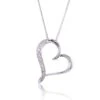 Chisholm Hunter 9ct White Gold Brilliant Cut 0.05ct Diamond Heart Pendant 2 Chisholm Hunter 9ct White Gold Brilliant Cut 0.05ct Diamond Heart Pendant -Chisholm Hunter 15 119 13 0014 1