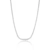 Chisholm Hunter 18ct White Gold Brilliant Cut 2.97ct Diamond Graduated Tennis Necklace