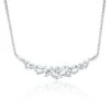 Chisholm Hunter 18ct White Gold Baguette Cut 1.20ct Diamond Cluster Necklace -Chisholm Hunter 15 120 01 0111 hero