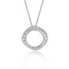 Chisholm Hunter 18ct White Gold Brilliant Cut Diamond 1.20ct Twisted Circle Pendant -Chisholm Hunter 15 120 01 0116 1