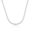 Chisholm Hunter 18ct White Gold Brilliant Cut 5.00ct Diamond Necklace -Chisholm Hunter 15 120 01 0122 p