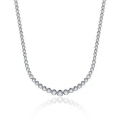 Chisholm Hunter 18ct White Gold Brilliant Cut 11.00ct Diamond Necklace