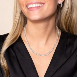 Chisholm Hunter 18ct White Gold Brilliant Cut 12.00ct Diamond Necklace