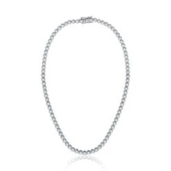 Chisholm Hunter 18ct White Gold 17.00ct Round Brilliant Cut Diamond Necklet -Chisholm Hunter 15 120 01 0129 d 1