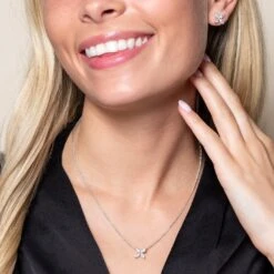 Chisholm Hunter 18ct White Gold Marquise Cut 0.60ct Diamond Necklace -Chisholm Hunter 15 120 01 0140 om 2