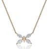 Chisholm Hunter 18ct Yellow Gold Marquise Cut 0.58ct Diamond Butterfly Necklace -Chisholm Hunter 15 120 02 0022 p