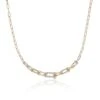Chisholm Hunter 18ct Yellow Gold Round Brilliant 0.24ct Diamond Pavé Link Necklace -Chisholm Hunter 15 120 02 0023 p 1