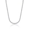 Chisholm Hunter 9ct White Gold Round Brilliant 6.65ct Diamond Cluster Necklace -Chisholm Hunter 15 120 03 0052 p 1
