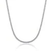 Chisholm Hunter 9ct White Gold Brilliant Cut 3.03ct Diamond Tennis Necklace