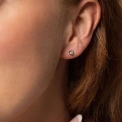 Chisholm Hunter 18ct White Gold Brilliant Cut 0.15ct Diamond Stud Earrings -Chisholm Hunter 15 121 01 0004 3