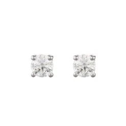 Chisholm Hunter 18ct White Gold Brilliant Cut 1.50ct Diamond Stud Earrings