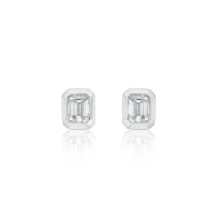 Chisholm Hunter 18ct White Gold 0.28ct Solitaire Diamond Earrings