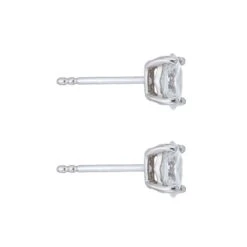 Chisholm Hunter 18ct White Gold Oval Cut 1.00ct Diamond Earrings -Chisholm Hunter 15 121 01 0143 d 1