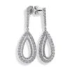 Chisholm Hunter 18ct White Gold Brilliant Cut 1.60ct Diamond Drop Earrings
